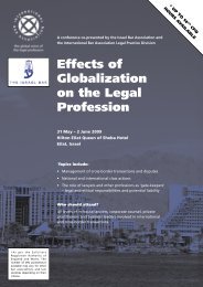 Effects of Globalization on the Legal Profession - International Bar ...