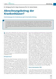 Abrechnungsbetrug der Krankenhäuser?