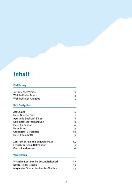 Ihr Gesundheitsdorf am magischen Brienzersee - Hotels in Brienz