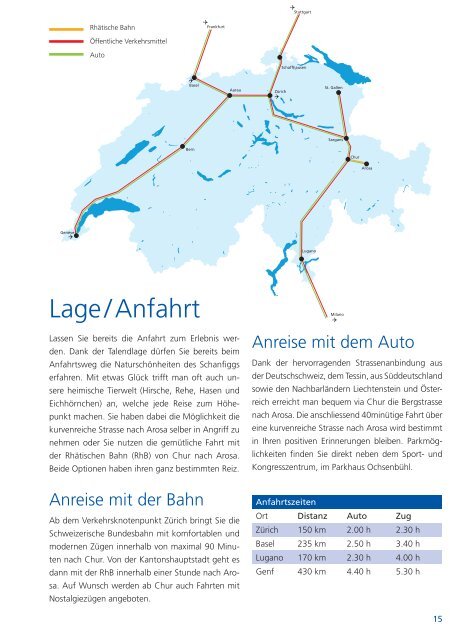 Broschüre Sport- und Kongresszentrum - Arosa