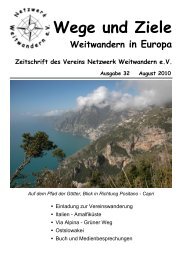 Wege und Ziele - Netzwerk Weitwandern