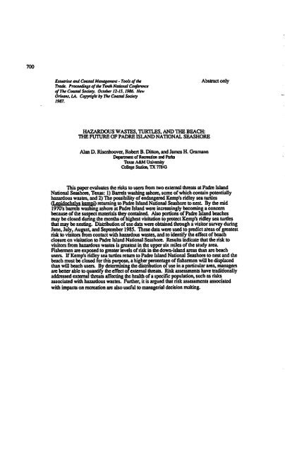 Full document / COSOC-W-86-002 - the National Sea Grant Library