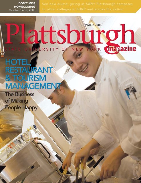 SUNY Plattsburgh Magazine: Summer 2008 Issue