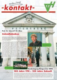 kontakt- Sonderausgabe: 100 Jahre Zukunft/2004 - VTH TOP ...