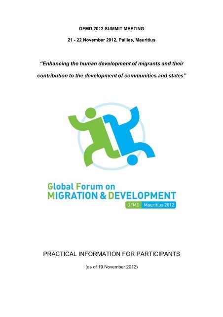 Practical Information for Participants - Global Forum on Migration ...