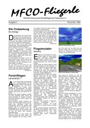 Die Clubzeitung - MFC Ostrachtal