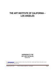 los angeles - The Art Institutes