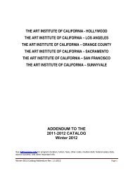 hollywood the art institute of california - The Art Institutes