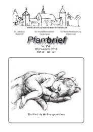 Pfarrbrief - Drei Kirchen mitten in Alfter