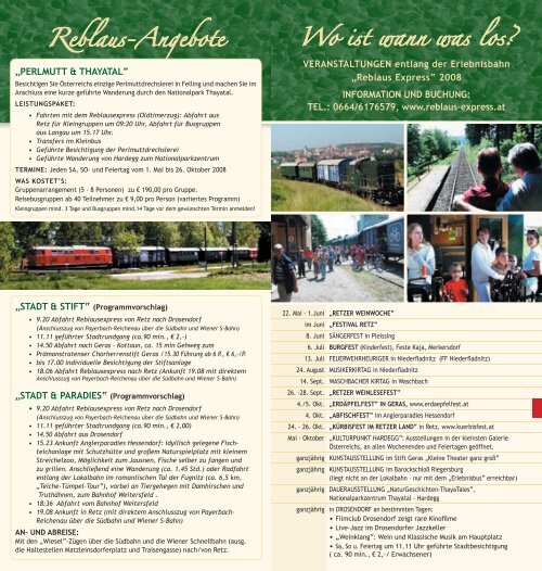 Angebote-All inclusive - Waldviertlerbahn