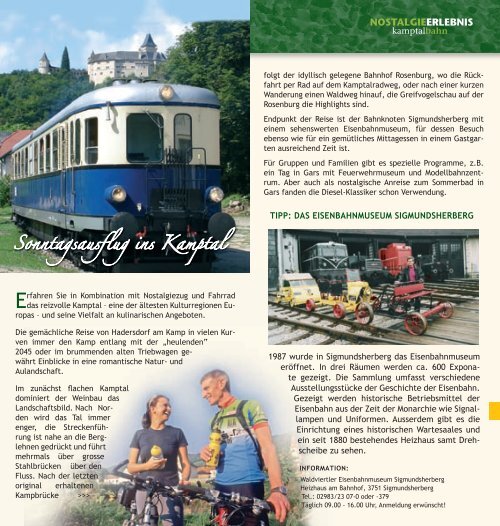 Angebote-All inclusive - Waldviertlerbahn