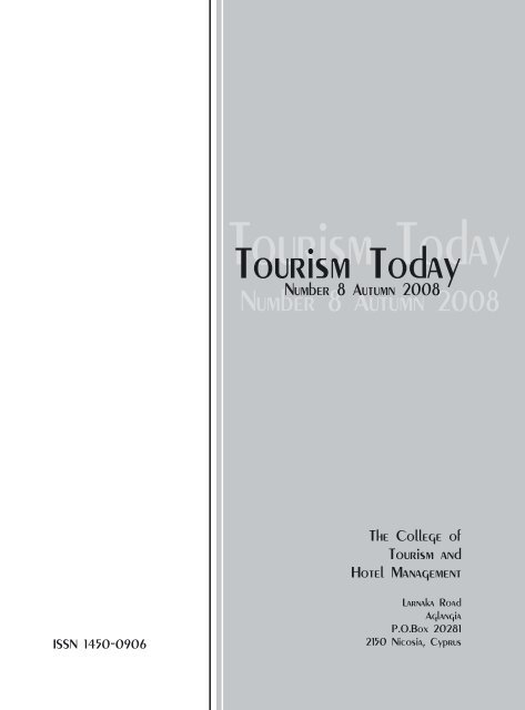 Tourism Today - College of Tourism and Hotel Management