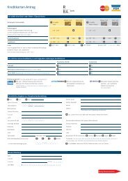Kreditkarten-Antrag