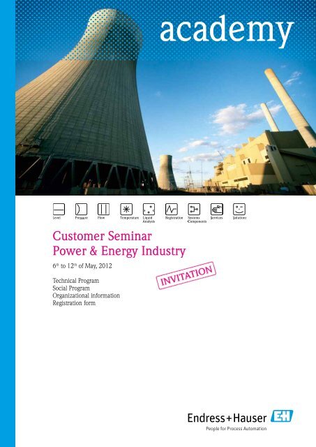 Customer Seminar Power Energy Industry Endress Hauser