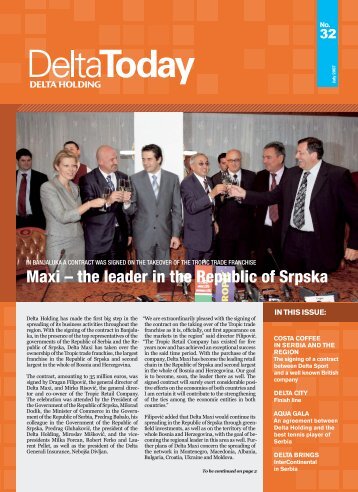 Maxi – the leader in the Republic of Srpska - Delta Holding