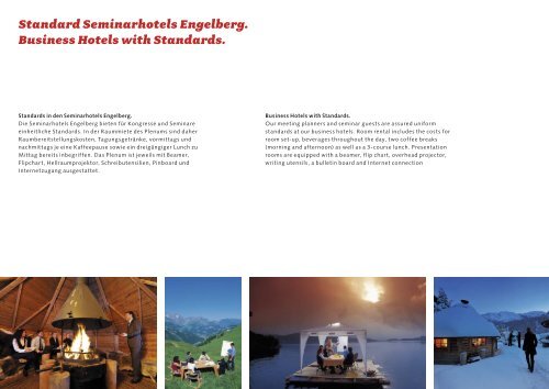 Broschüre der Seminarhotels Engelberg - PDF