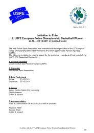 Invitation to Enter 2. USPE European Police Championship ...