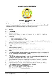 General Rules of the ESC Youth League 2010 - European Shooting ...