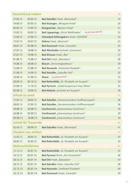 CaritasReisen 2013 - Caritasverband für die Stadt Recklinghausen ...