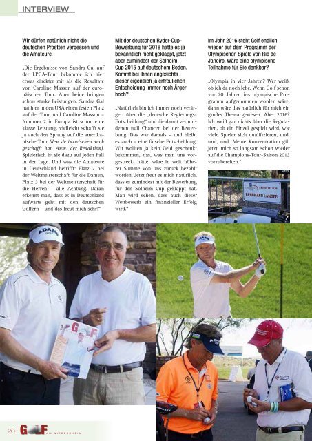 Ausgabe 05/2012 - Golf am Niederrhein