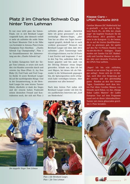 Ausgabe 05/2012 - Golf am Niederrhein