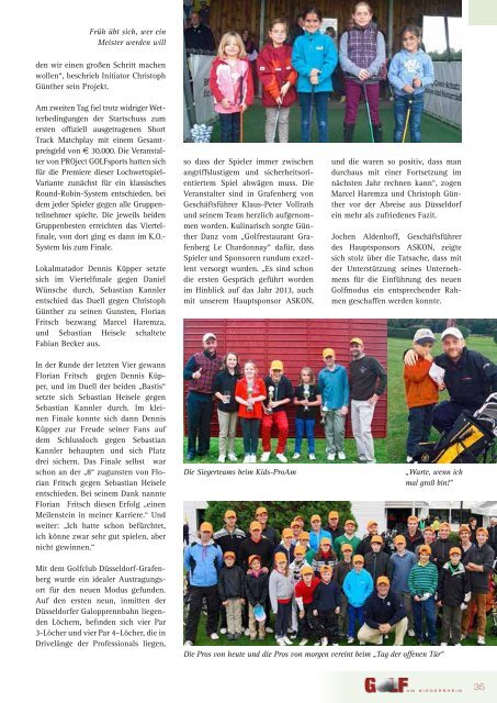 Ausgabe 05/2012 - Golf am Niederrhein