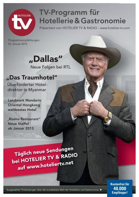 HOTEL TV PROGRAMM - Januar 2013