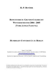 h. - Prof. Dr. Hans-Peter Benöhr - Humboldt-Universität zu Berlin