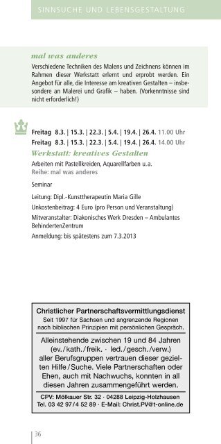 Semesterprogramm - Dreikönigskirche