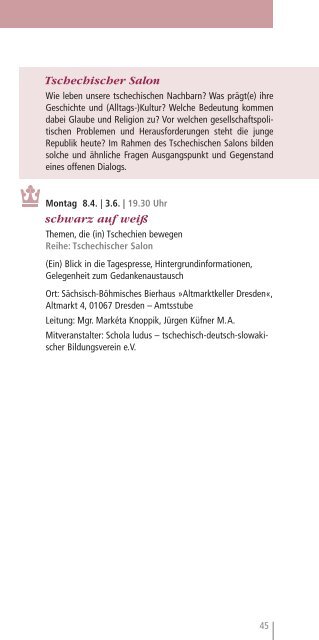 Semesterprogramm - Dreikönigskirche