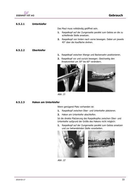 SWISSFLOAT Gebrauchsanweisung D KRESS - Eisenhut-Vet AG