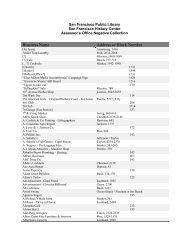 sfpl historic photograph collection subject guide - San Francisco ...