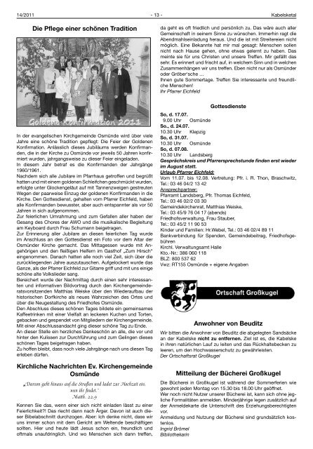 Amtsblatt - Einheitsgemeinde Kabelsketal