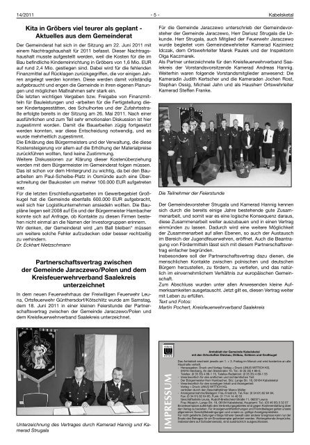 Amtsblatt - Einheitsgemeinde Kabelsketal