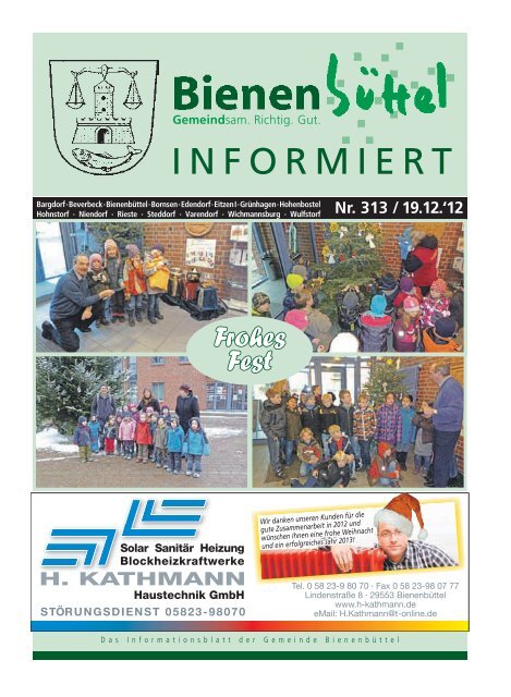 INFORMIERT - Gemeinde Bienenbüttel