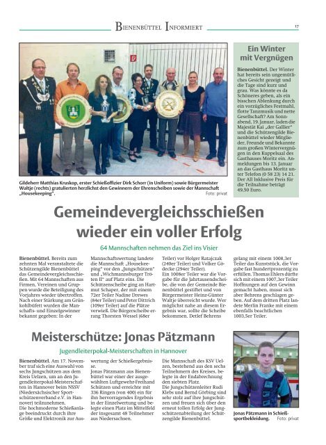 INFORMIERT - Gemeinde Bienenbüttel