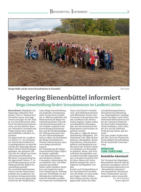 INFORMIERT - Gemeinde Bienenbüttel