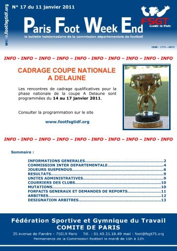 CADRAGE COUPE NATIONALE A DELAUNE - Fcsolveira.info