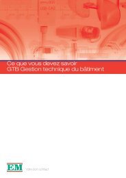 Ce que vous devez savoir GTB Gestion ... - EM Elektro-Material