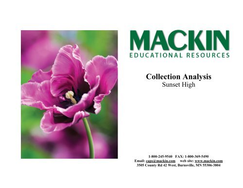 Crystal Reports - Cover.rpt - Dewey Breakdown - Mackin