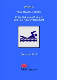 Public Swimming Pool and Spa Pool Advisory ... - NSW Health