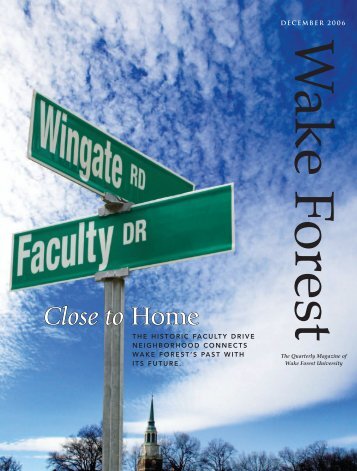 Wake Forest Magazine, December 2006 - Past Issues - Wake Forest ...