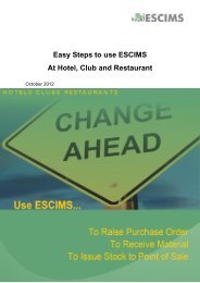 Easy Steps to use ESCIMS At Hotel, Club and Restaurant - Delhi