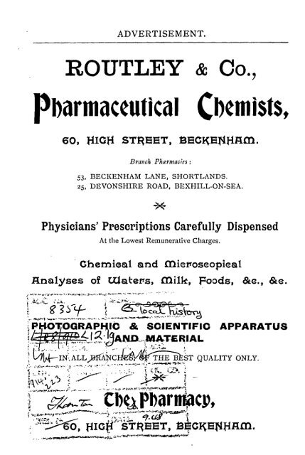 Beckenham Directory 1904 - Bromley Council