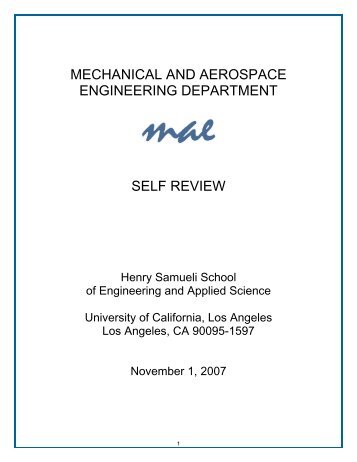 Mechanical and Aerospace Engineering Department - UCLA ...