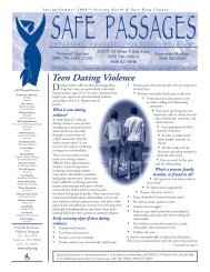 Teen Dating Violence - Eastside Domestic Violence Program