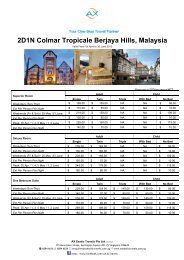 2D1N Colmar Tropicale Berjaya Hills, Malaysia - AX Exotic Travels