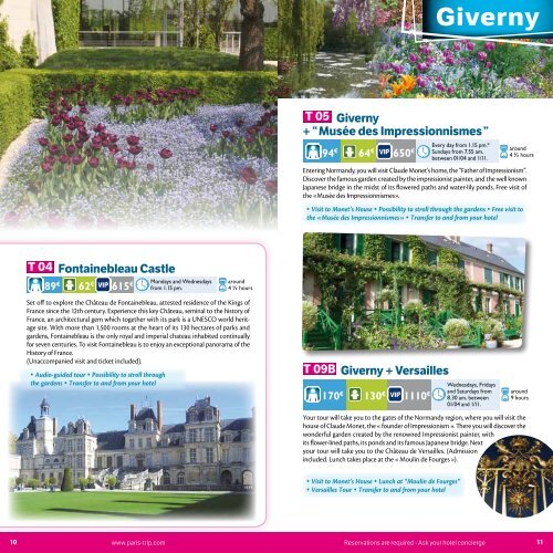 Brochure in English - Paris Trip