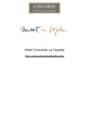 Hotel Concorde La Fayette - Concorde Hotels & Resorts