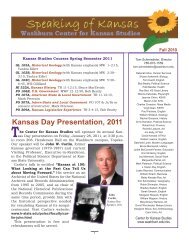 Kansas Day Presentation, 2011 - Washburn University